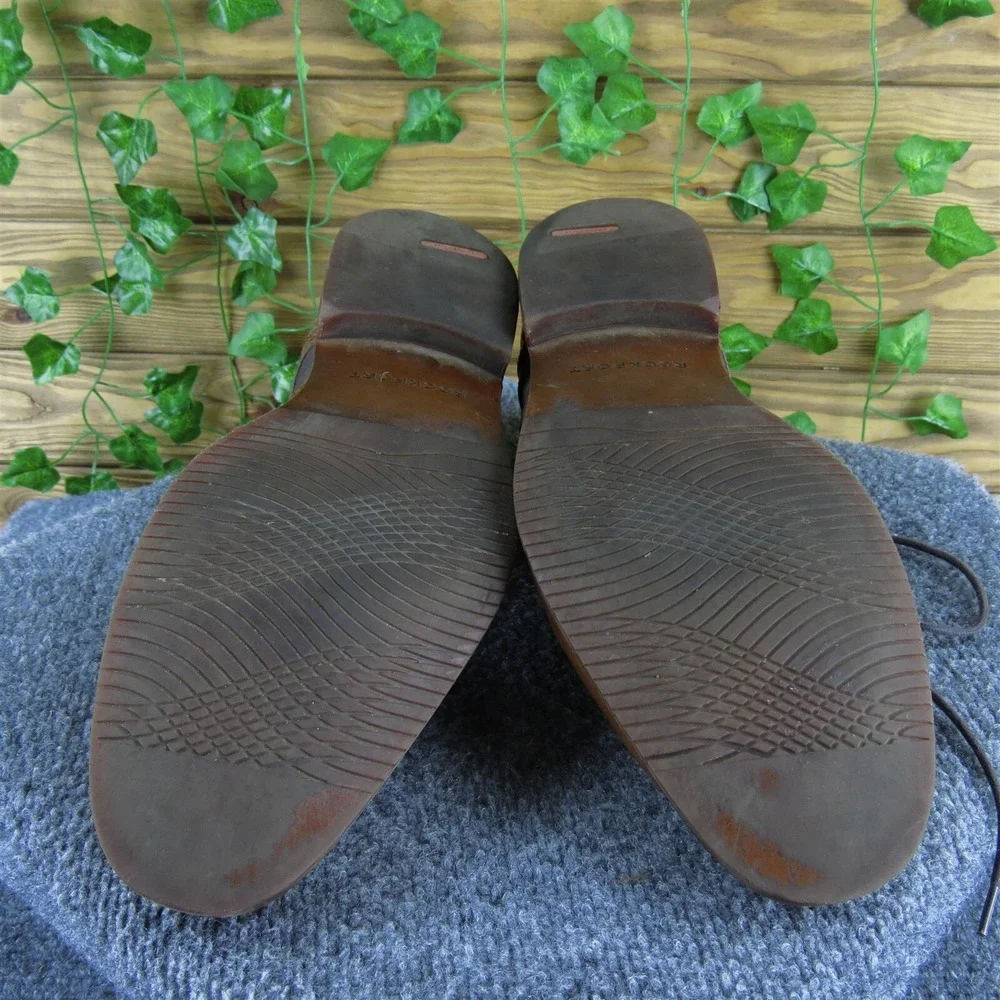 Rockport Men's Wingtip Derby Oxfords Brown Leather Size 13 Medium  Used 2025‎